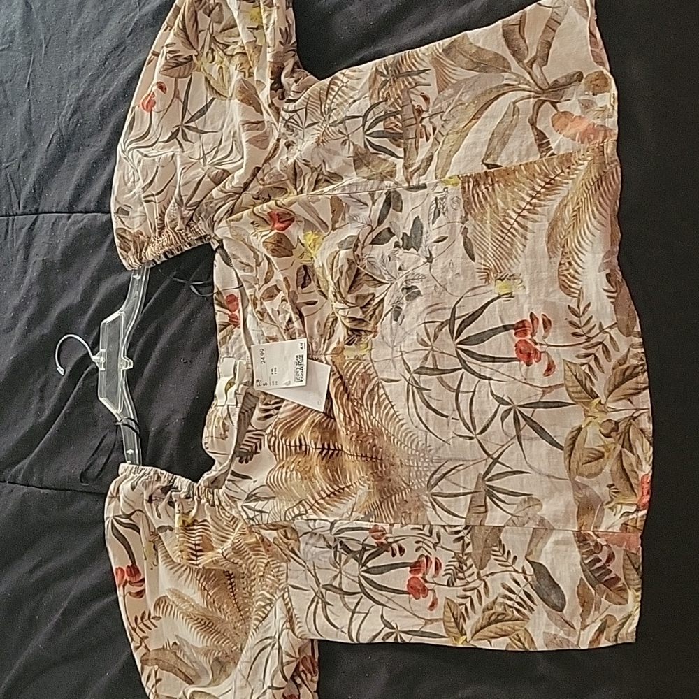 H&M Linen Blend off shoulder brand new